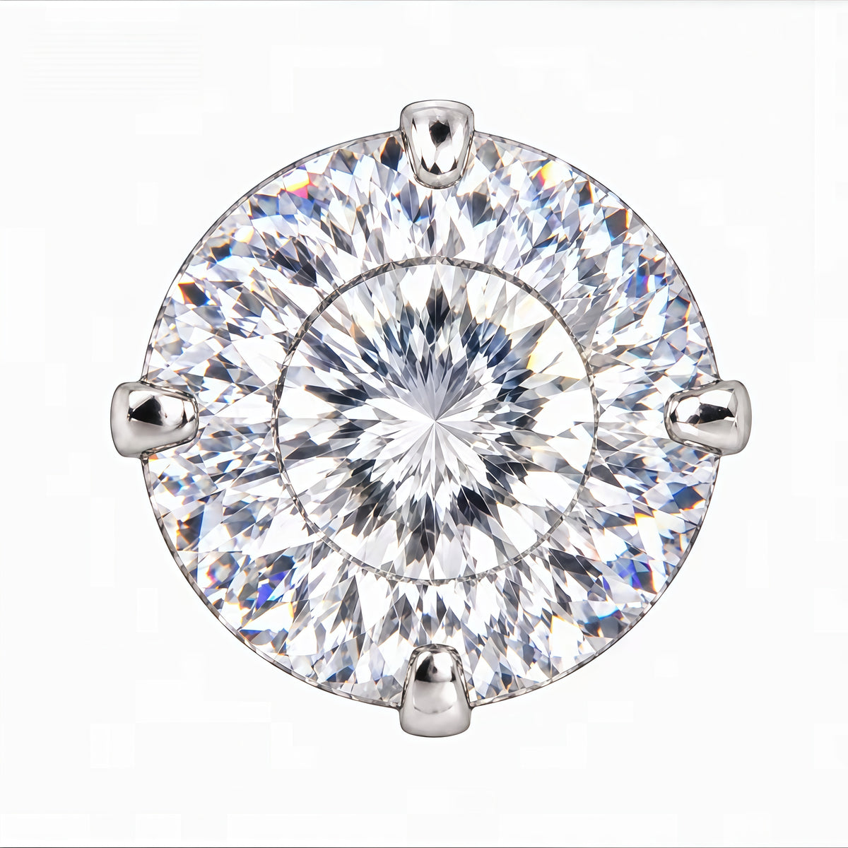 Sparkling Bird's Nest Cut Lab Diamond Studs – F136 Titanium Internally Threaded Flat Back Earrings (8 Colors)