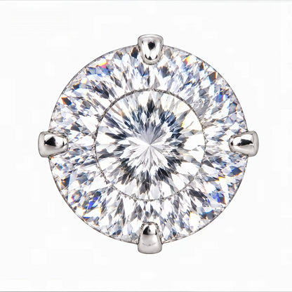 Sparkling Bird's Nest Cut Lab Diamond Studs – F136 Titanium Internally Threaded Flat Back Earrings (8 Colors)