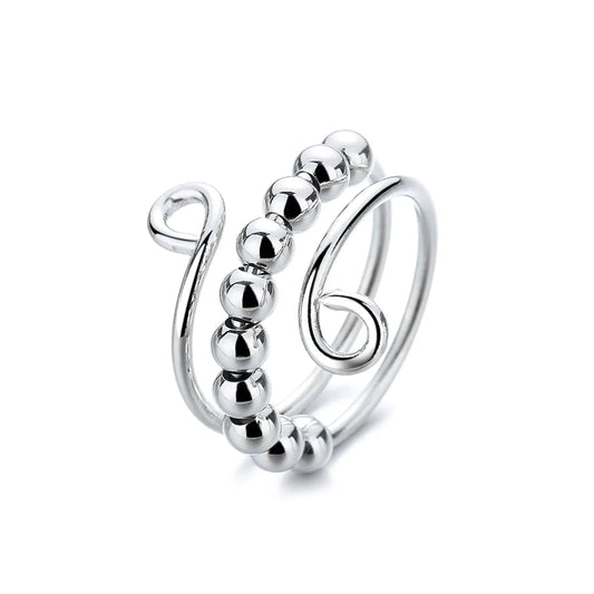 For Daughter - Drive Away Your Anxiety Circle Beads Fidget Ring