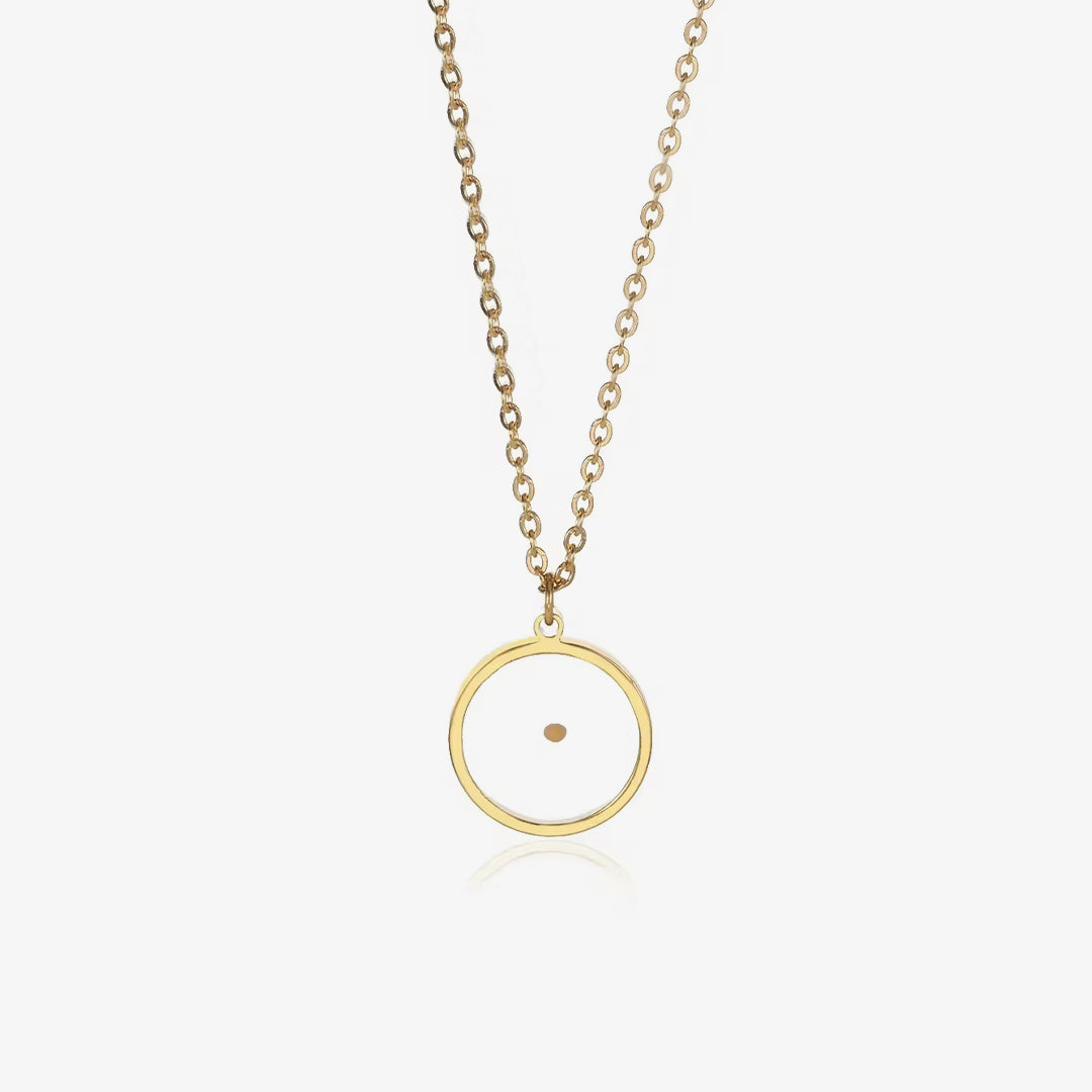 Miscarriage gift, round pendant necklace for mother, comfort memorial loss female sympathy inspirational jewelry