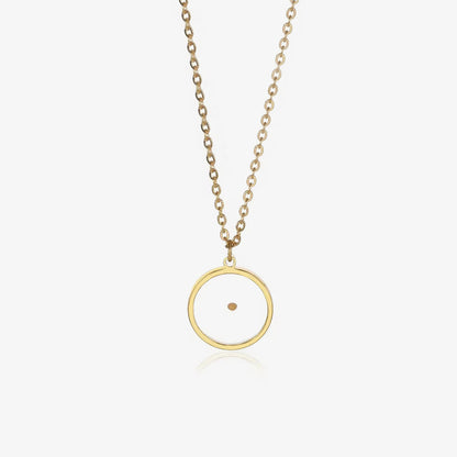 Miscarriage gift, round pendant necklace for mother, comfort memorial loss female sympathy inspirational jewelry