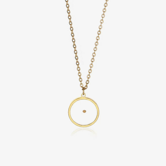 Miscarriage gift, round pendant necklace for mother, comfort memorial loss female sympathy inspirational jewelry