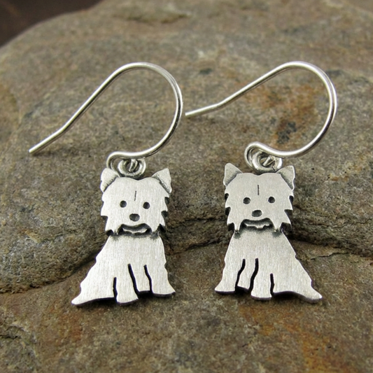 Tiny Yorkshire Terrier Earrings