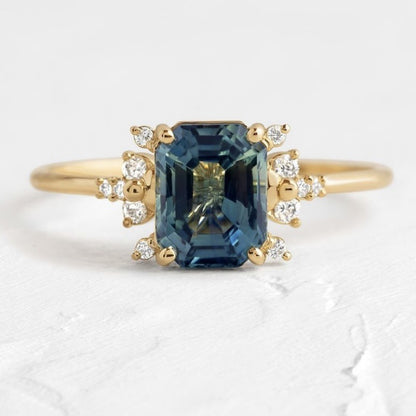14k Gold Plated Engagement Promise Cubic Zirconia Ring
