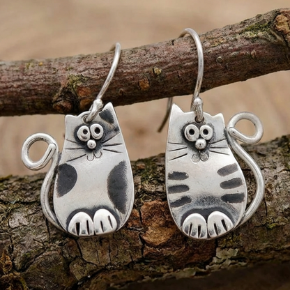 Vintage Creative Cute Cat Earrings