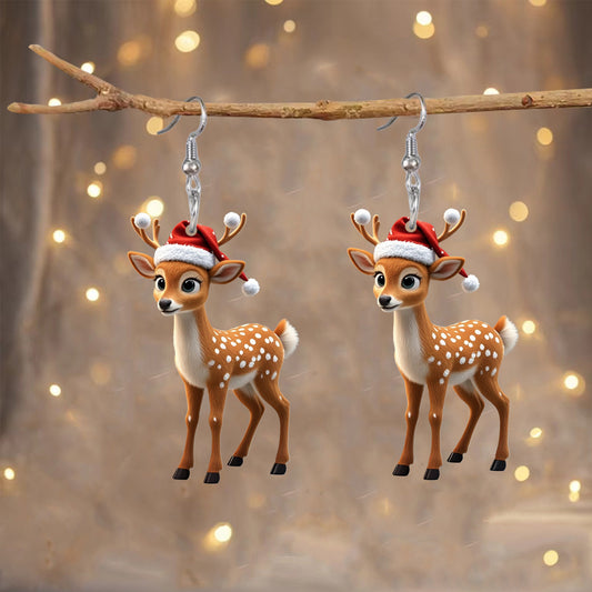 Christmas Reindeer Earrings