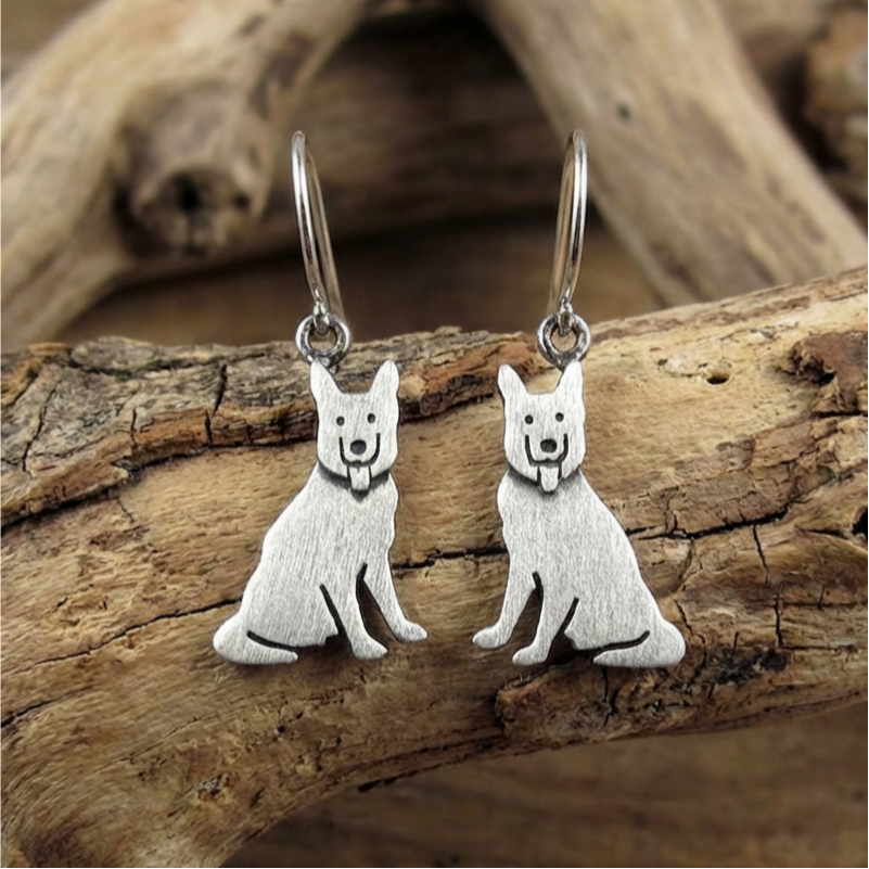 German Shepherd Earrings
