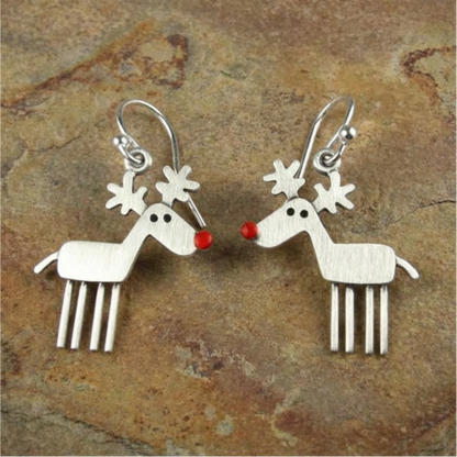 Vintage Rudolph Earrings
