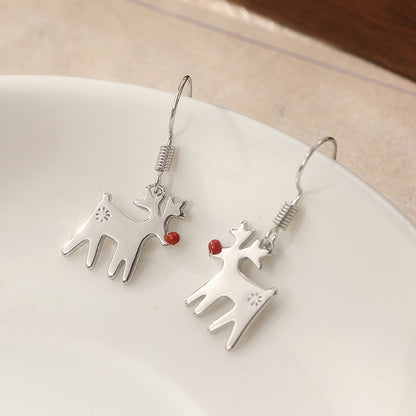 Red Nose Reindeer Earrings
