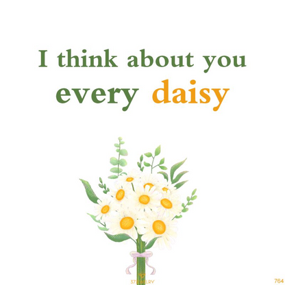 I think about you everyday -Daisy Braided Bracelet