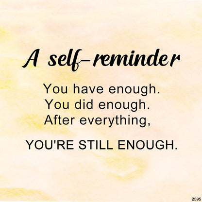 A self-Reminder You are still enough-Cut Moissanite Ring