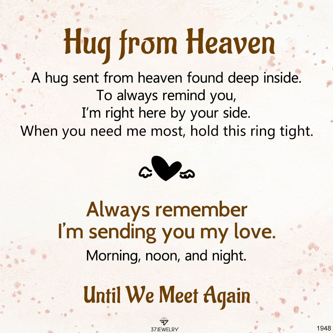 For Memorial- Always remember I am sending you my love Customized name diamond ring