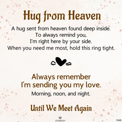 For Memorial- Always remember I am sending you my love Customized name diamond ring