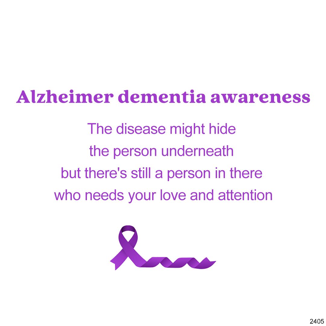 Alzheimer dementia awareness-Purple diamond necklace