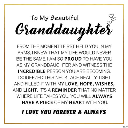 To My Beautiful Granddaughter - I am so proud of you freshwater pearl necklace