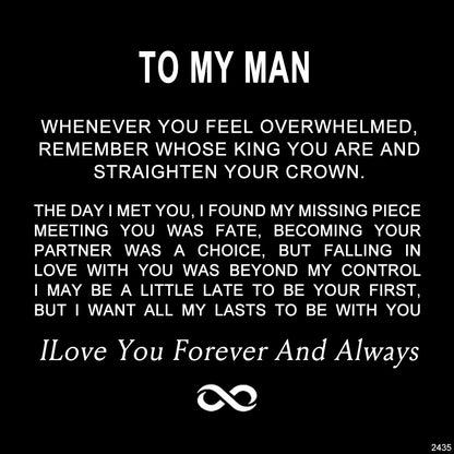 For Love - Remember Whose King You Are And Straighten Your Crown Infinity Bracelet