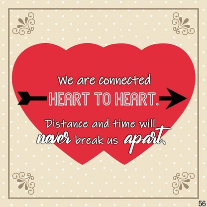 For Love - We Are Connected Heart To Heart Double Heart Custom Birthstone Bracelet
