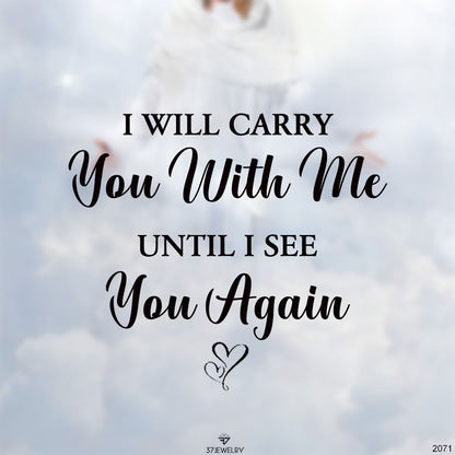 For Memorial - Wings projection photo custom necklace