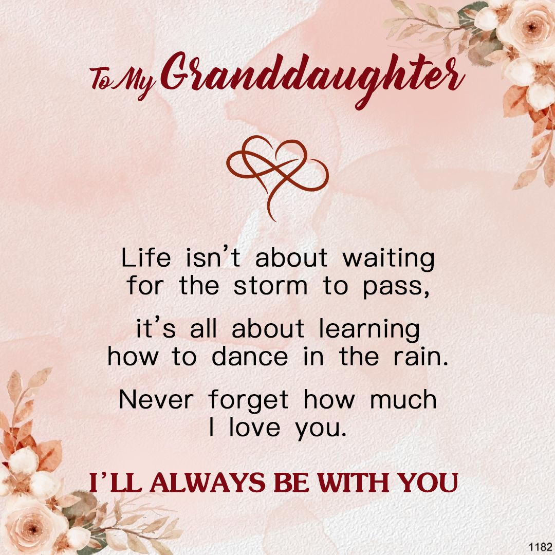 To My Granddaughter-Purple Heart Bracelet