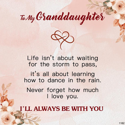 To My Granddaughter-Purple Heart Bracelet
