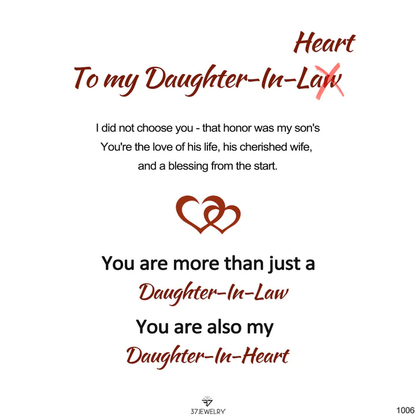 For Daughter-In-Heart - You Are More Than Just A Daughter-In-Law You Are Also My Daughter-In-Heart Heart Beads Bracelet