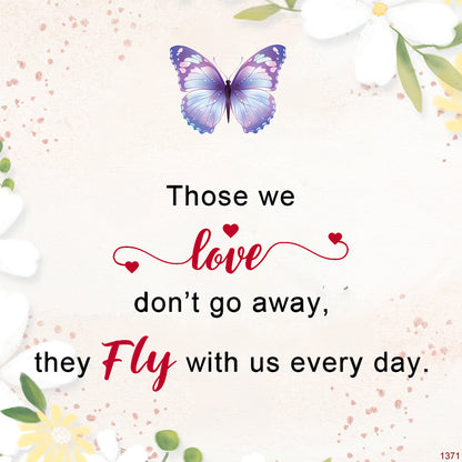 For memorial-Those we love don t go away Butterfly Necklace