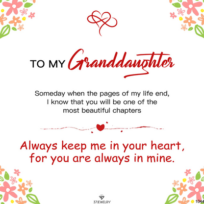 For Granddaughter - Always Keep Me In Your Heart For You Are Always In Mine Heart-shaped Pendant Pearl Bracelet