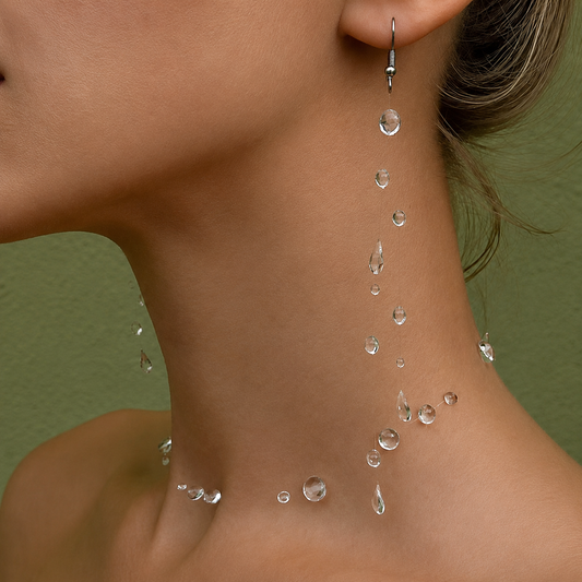 The Morning Dewdrops of Style Necklace Set – Pearl & Crystal Bridal Jewelry Set