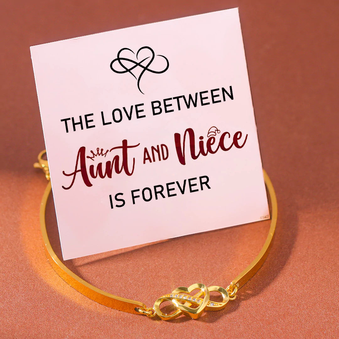 The Love Between Aunt & Niece/Friends/Grandmother&Granddaughter Is Forever Heart Bracelet