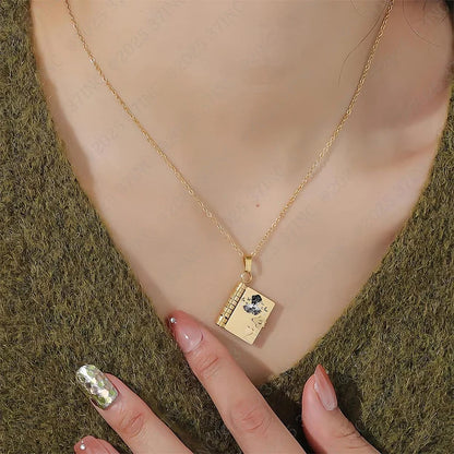 For Granddaughter - I'm The Storm Book Necklace
