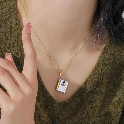 For Granddaughter - I'm The Storm Book Necklace