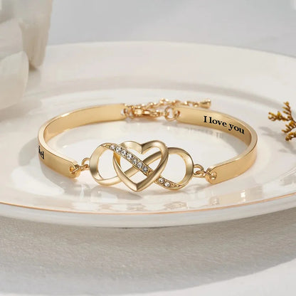 For Love - Customized Names Infinity Heart Bracelet