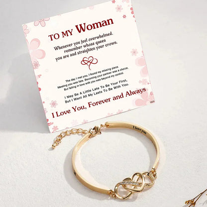 For Love - Customized Names Infinity Heart Bracelet