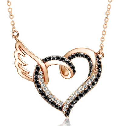 For Memorial - I'm Not a Widow Black Diamond Necklace