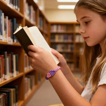 To My Beautiful Granddaughter Heart braided bracelet