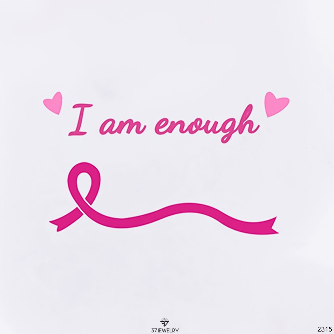 S925 Raise Awareness Of Breast Cancer Pink Heart Diamond Ring