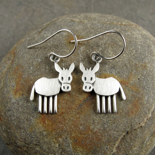 Tiny Donkey Earrings