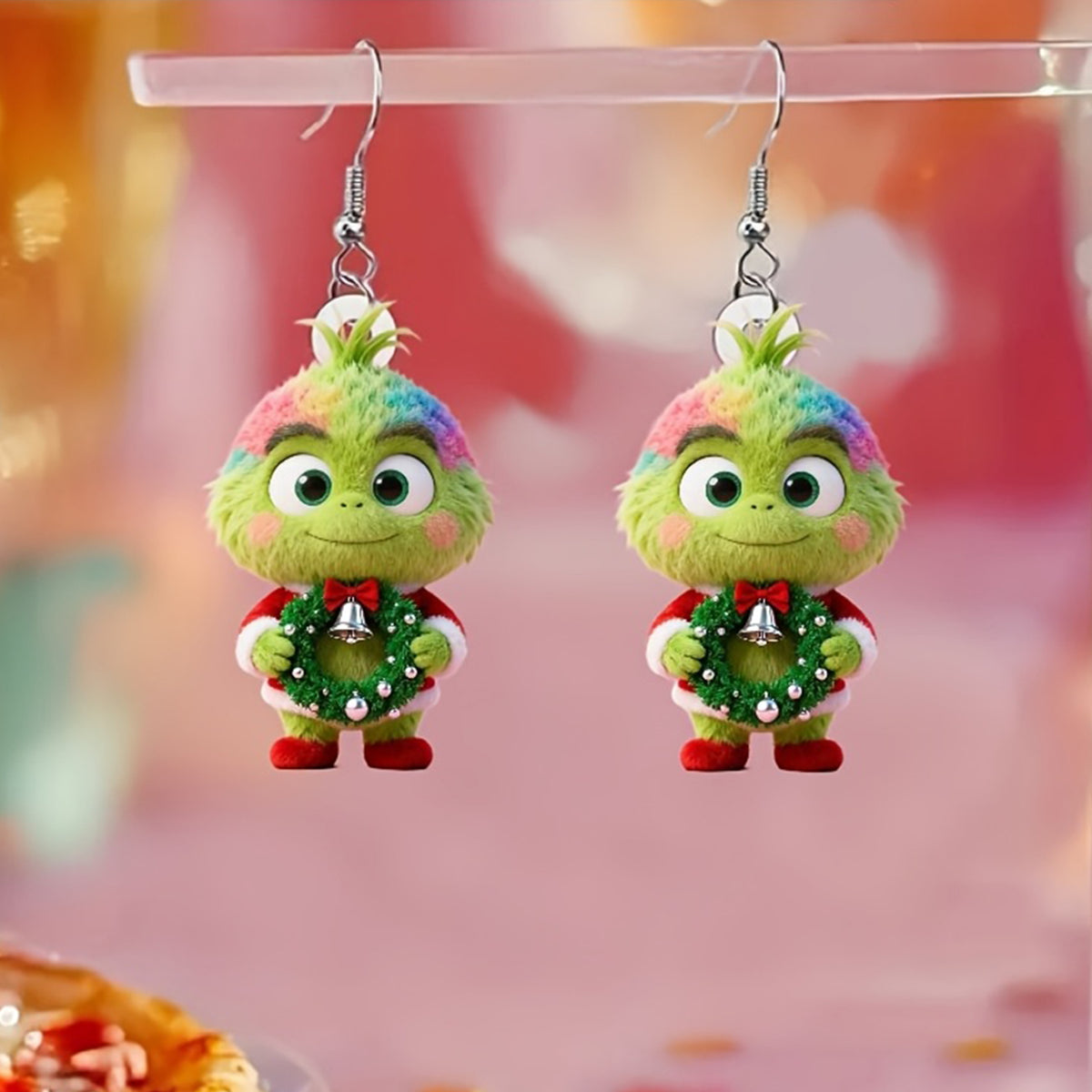 Christmas Hair Monster Earrings