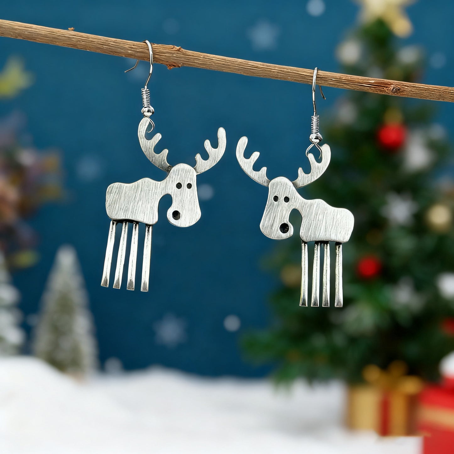 Vintage Moose Earrings