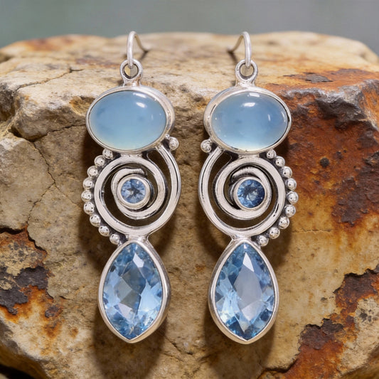 Vintage Moonstone Earrings