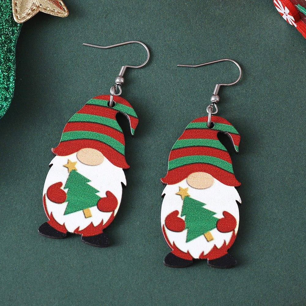 Vintage Christmas Cute Dwarf Earrings