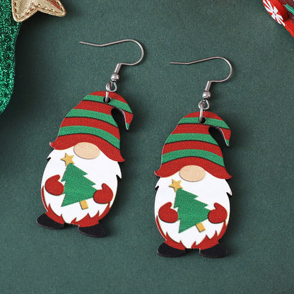 Vintage Christmas Cute Dwarf Earrings
