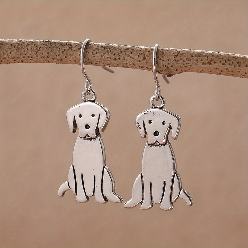 Retro Bohemian Labrador Earrings