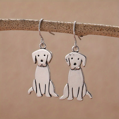 Retro Bohemian Labrador Earrings
