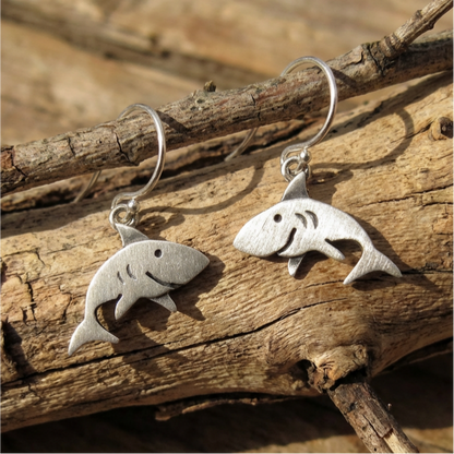 Vintage Shark Earrings