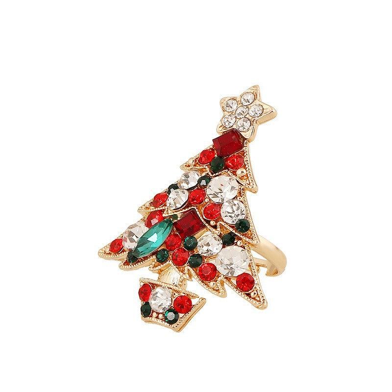 Vintage Christmas Set with Crystal Inlay