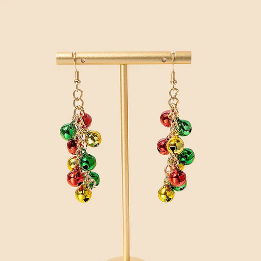 Color Blocked Bell Earrings