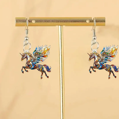 Christmas Brown Steed Earrings