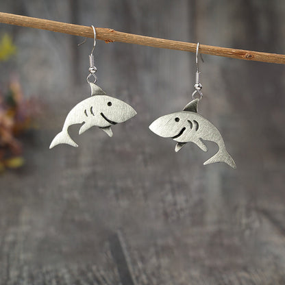 Vintage Shark Earrings
