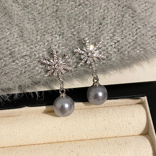 Snowflake Christmas Earrings